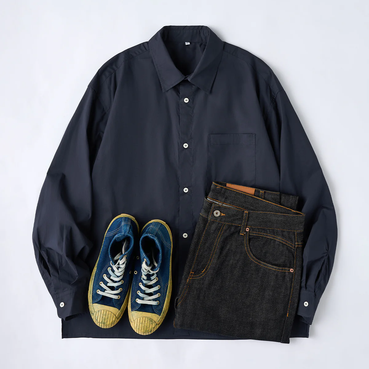 Cleanfit　四色展開コットン長袖ワークシャツ - Image 19