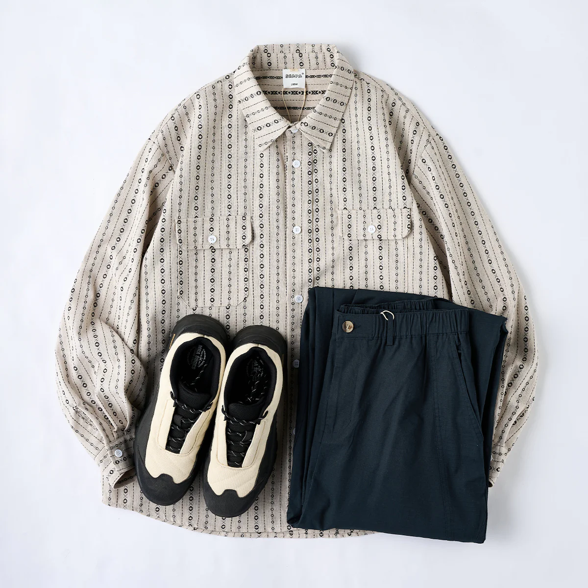 2色展開　膝タック入りリップストップスラックス - Image 15