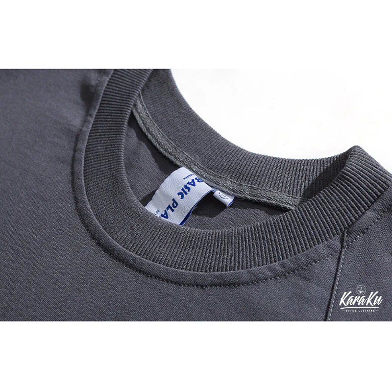 刺繡入り　不規則ステッチコットンTシャツ - Image 14