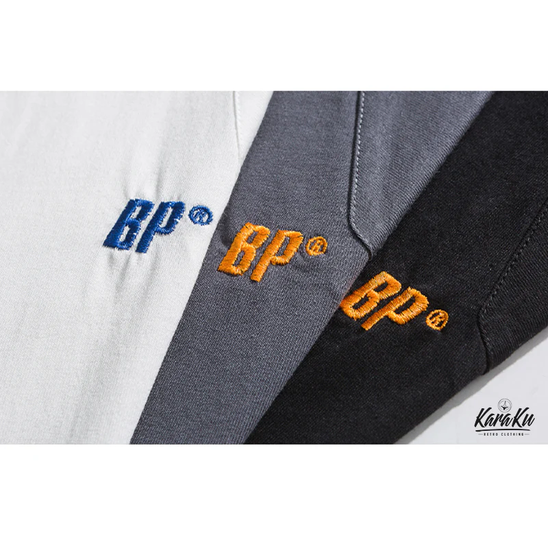 刺繡入り　不規則ステッチコットンTシャツ - Image 15