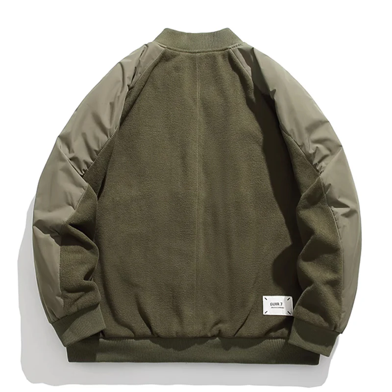 中綿入り フリース切替フライトジャケット - Image 3
