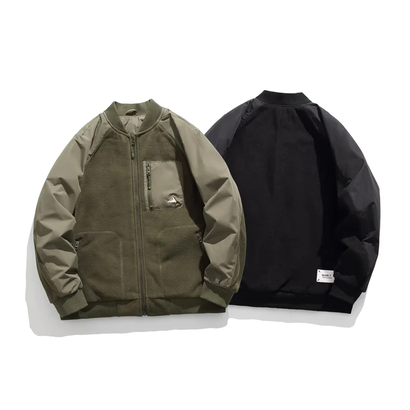 中綿入り フリース切替フライトジャケット - Image 6