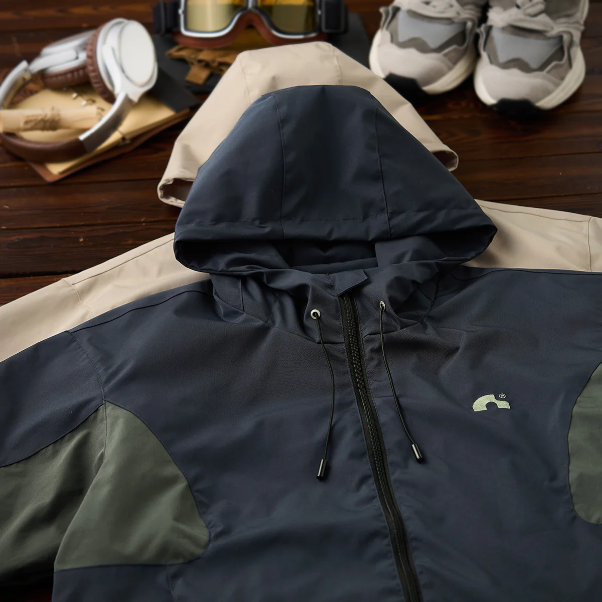 Urban outdoor 撥水機能付きカラーブロッグマウンテンパーカージャケット - Image 5