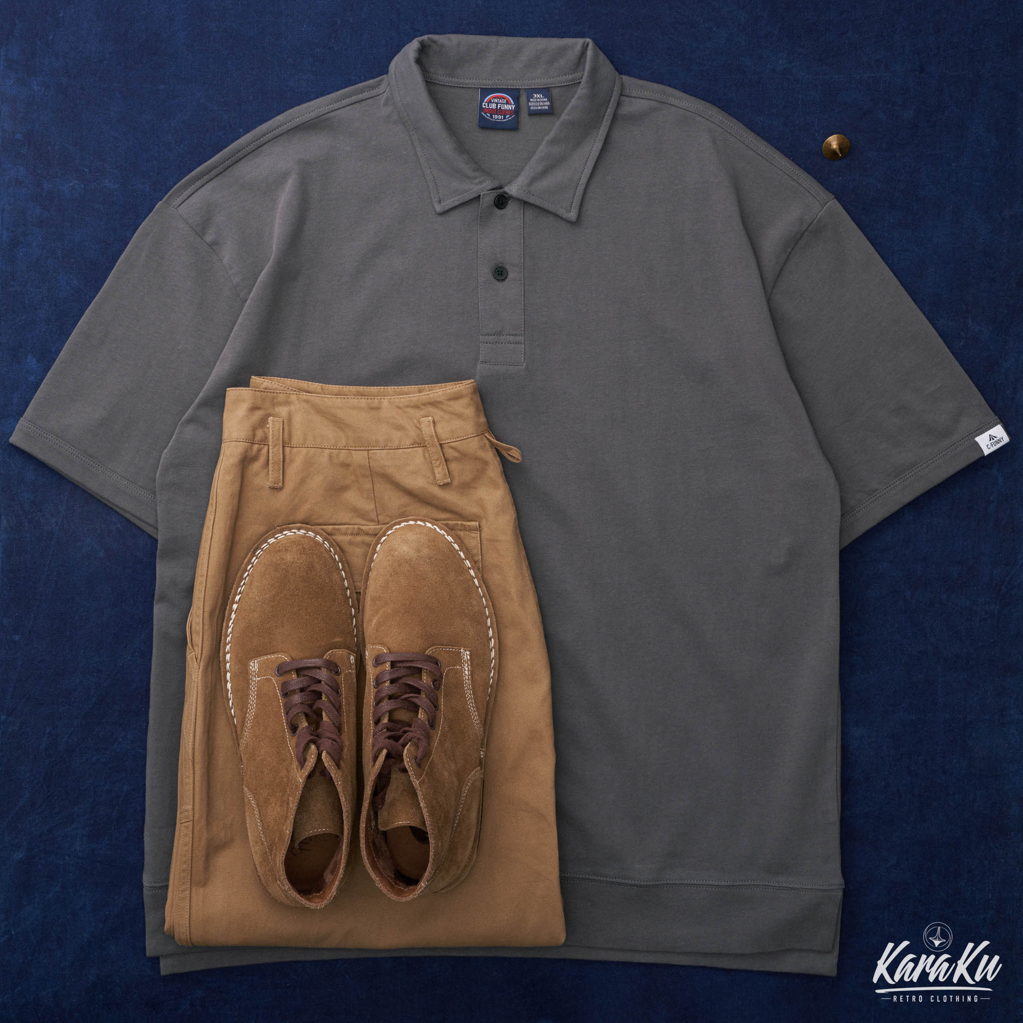 Casual&Business Mix 無地コットンポロシャツ - Image 14