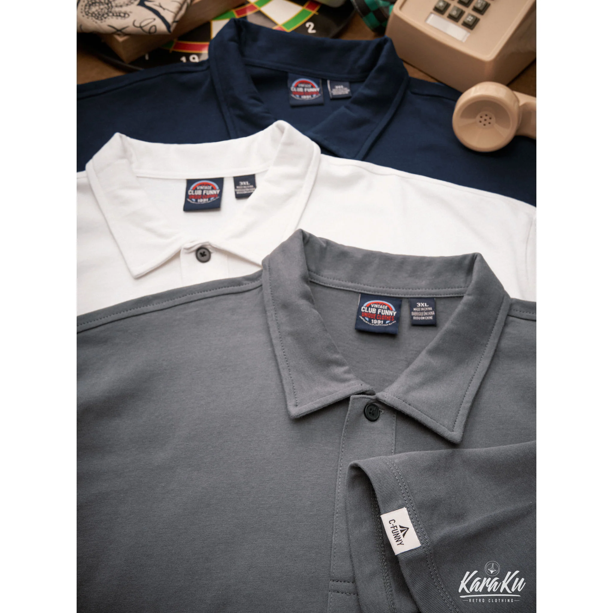 Casual&Business Mix 無地コットンポロシャツ - Image 5