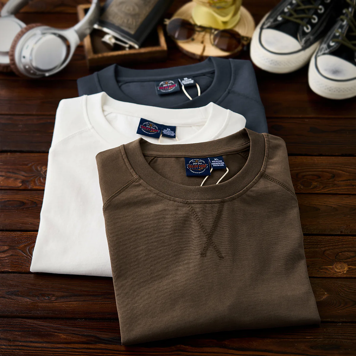 CLEANFIT　Vガゼット入りラグランスリーブコットンTee - Image 6