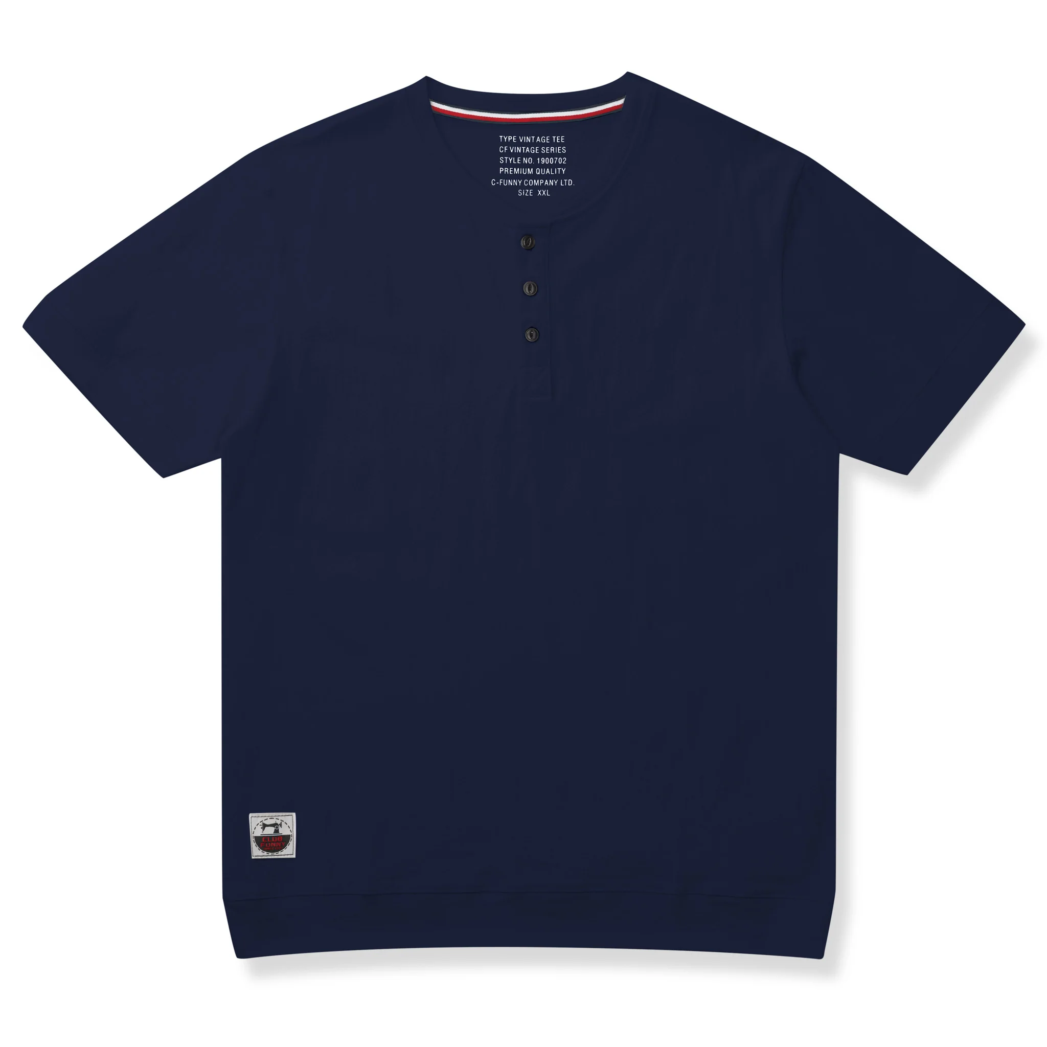 220gヘビーウェイト コットンヘンリーTシャツ - Image 2