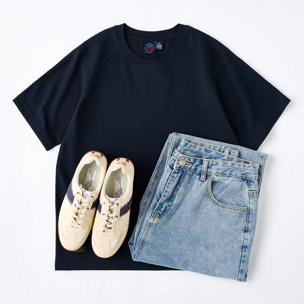 230gヘビーウェイト　無地ラグランスリーブTシャツ - Image 16