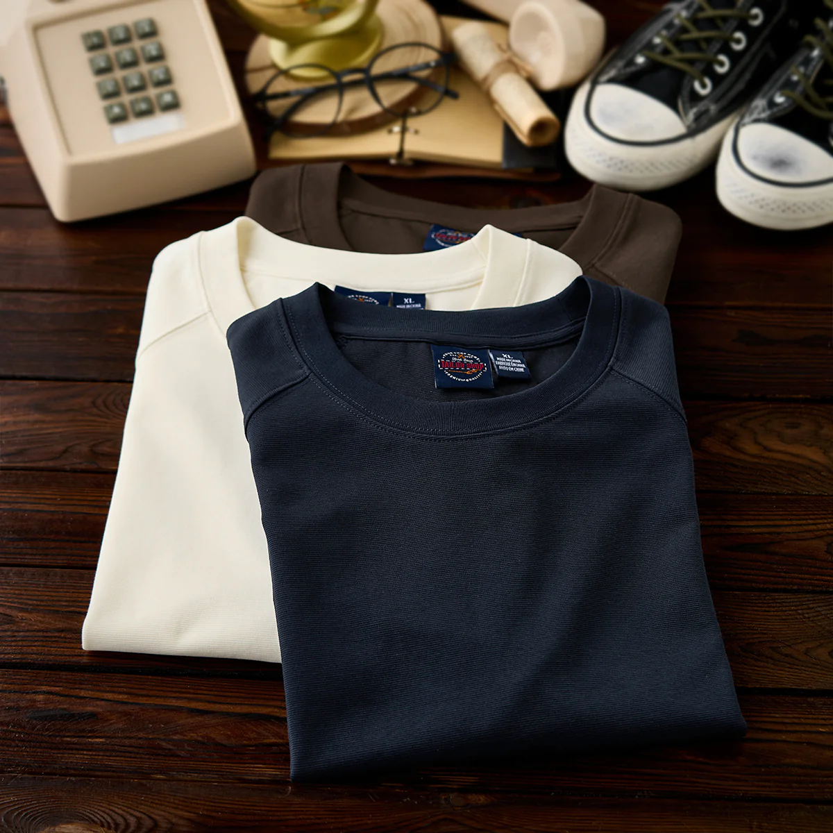 230gヘビーウェイト　無地ラグランスリーブTシャツ - Image 7