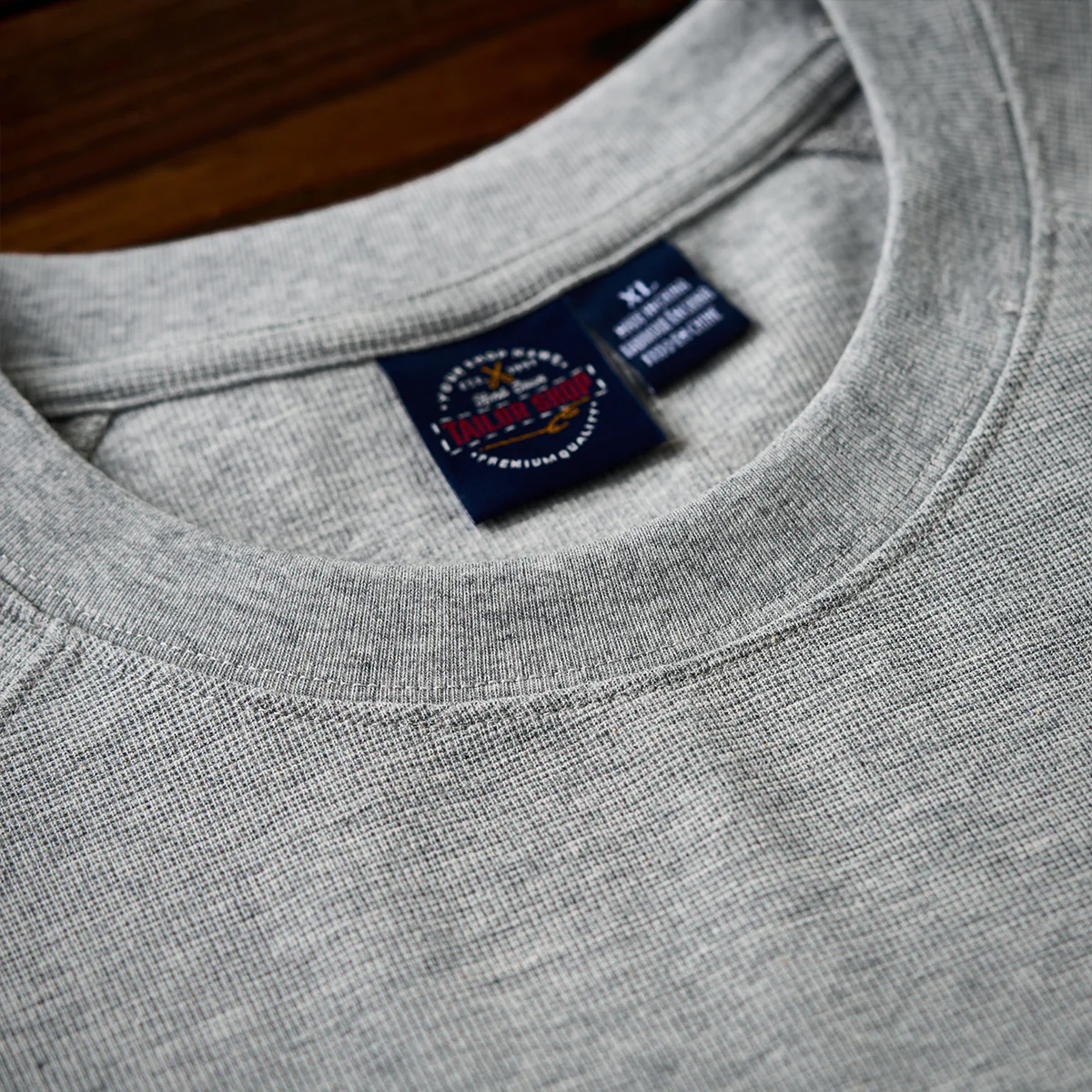 260gヘビーウェイト ワッフルラグランスリーブTシャツ - Image 10