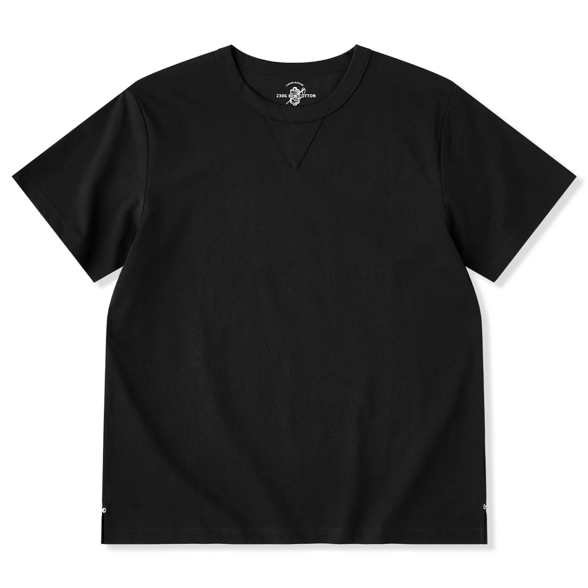 SORONA®涼感機能 海軍クルーネックコットン混紡Tee - Image 4