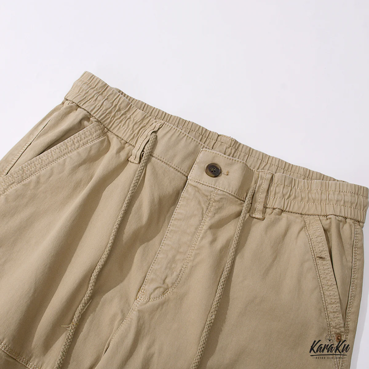 裾ジップ付き　膝パッチタクティカルパンツ - Image 8