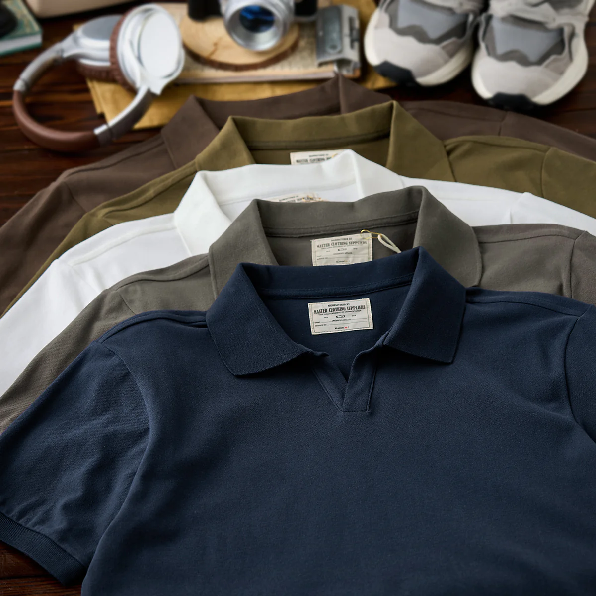 Clean Fit 5色展開イタリアンカラーポロシャツ - Image 8