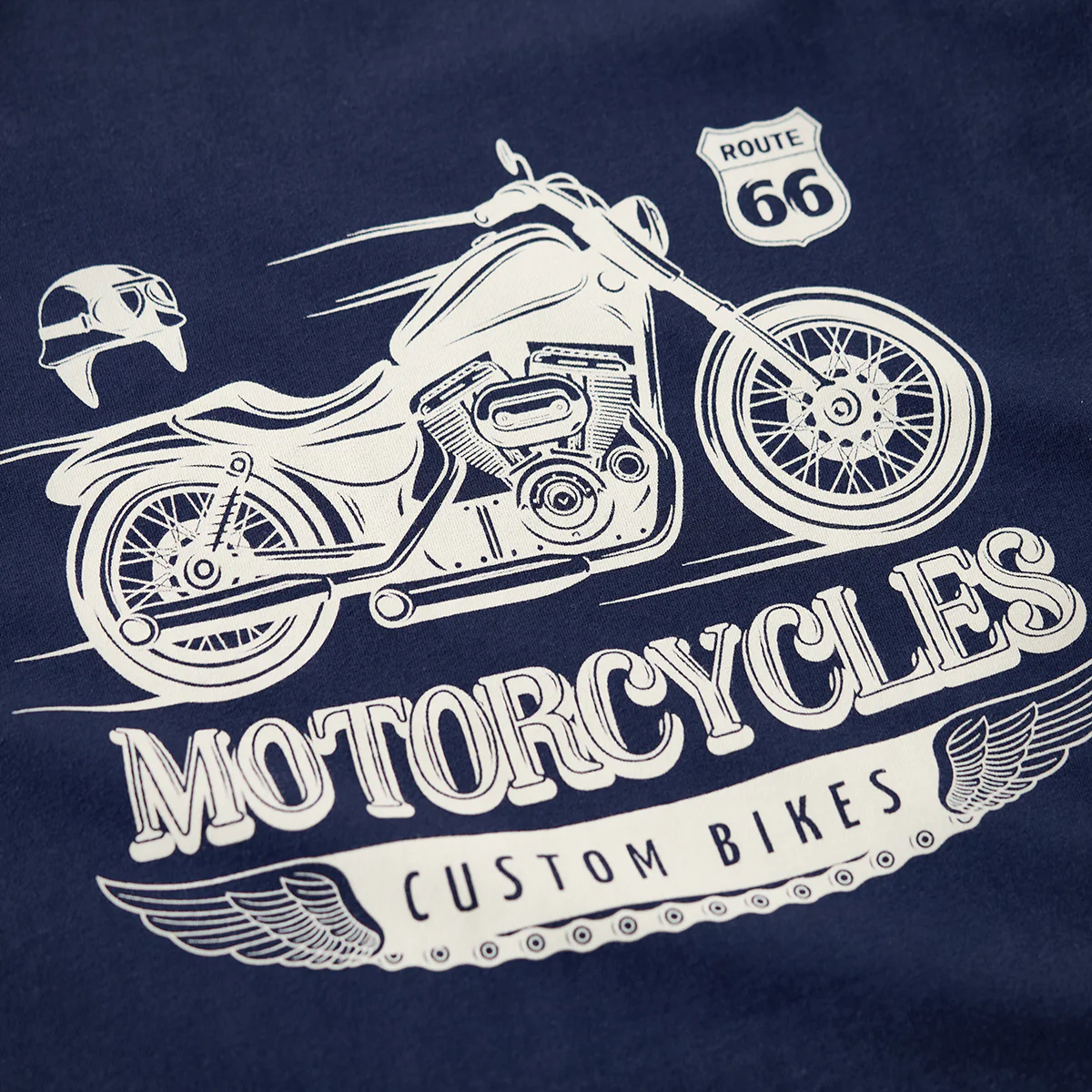210gヘビーウェイト バイカー定番抜染プリントコットンTee - Image 16