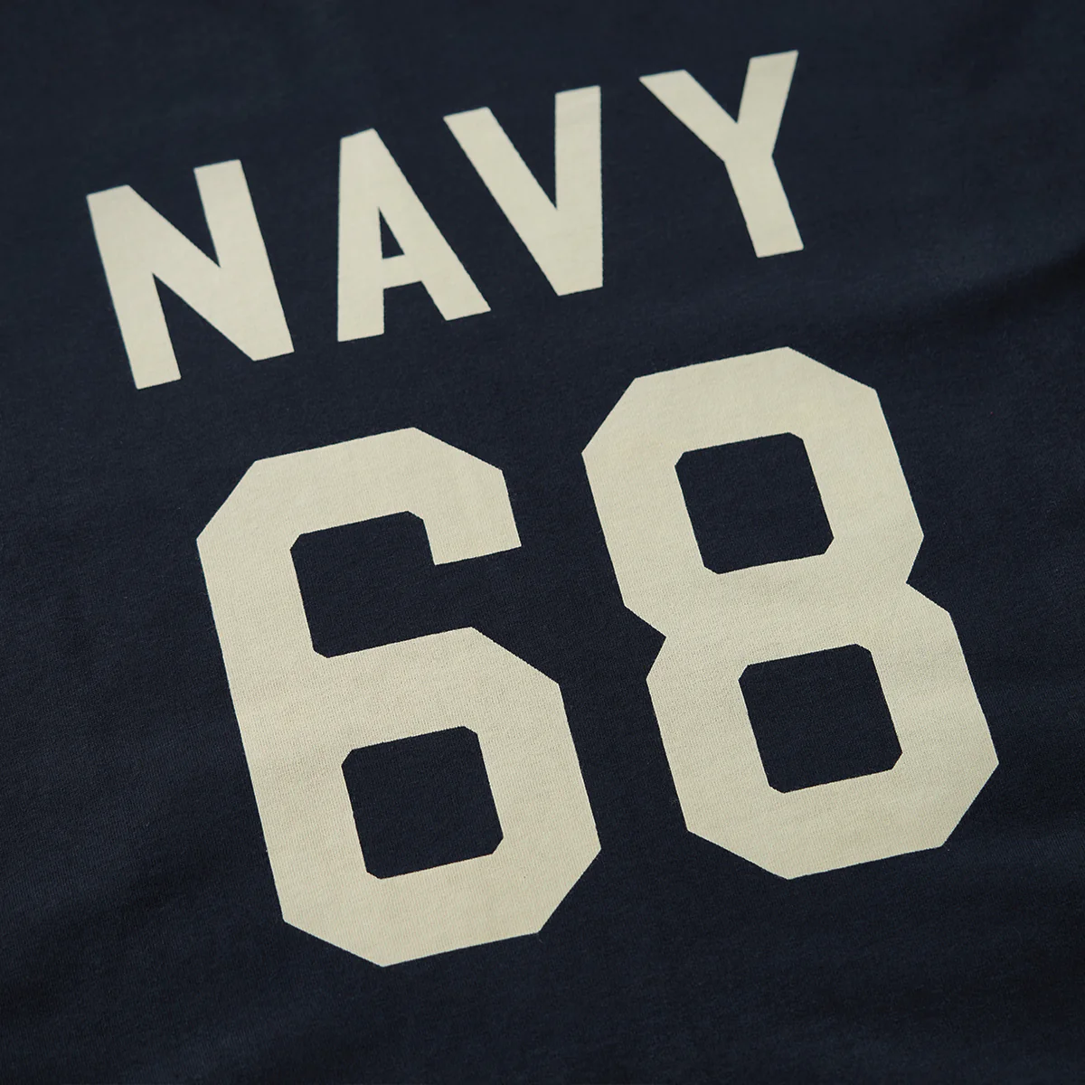 280gヘビーウェイト 「NAVY 68」プリントコットンロンT - Image 13