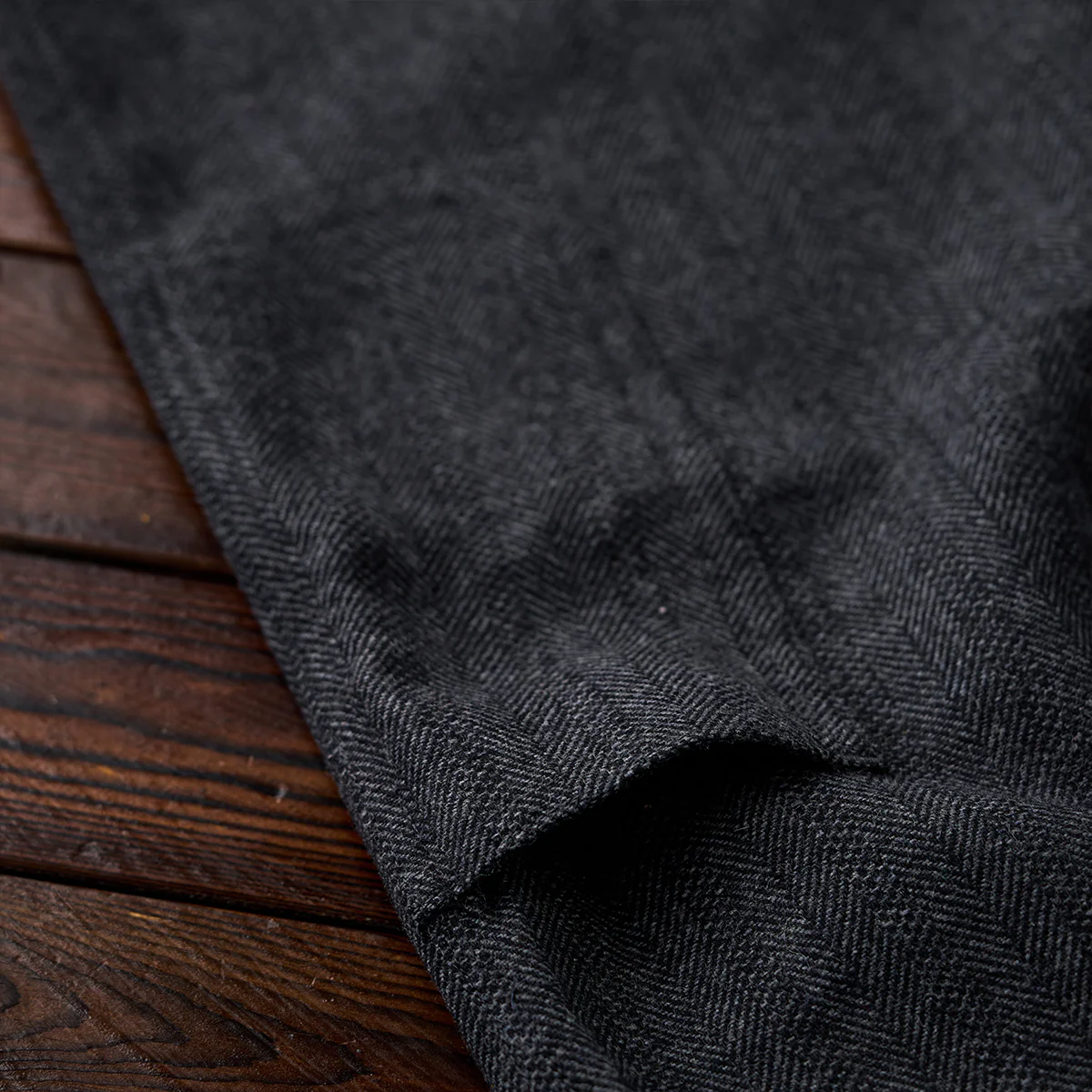 Business&Casual ウール混ヘリンボーンツイルスラックス - Image 14