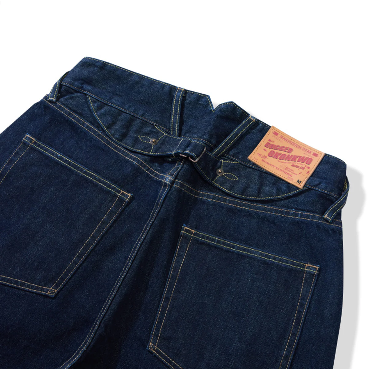 14.75oz 2タイプ選べるシンチバック付きヘビーウェイトデニムパンツ - Image 11