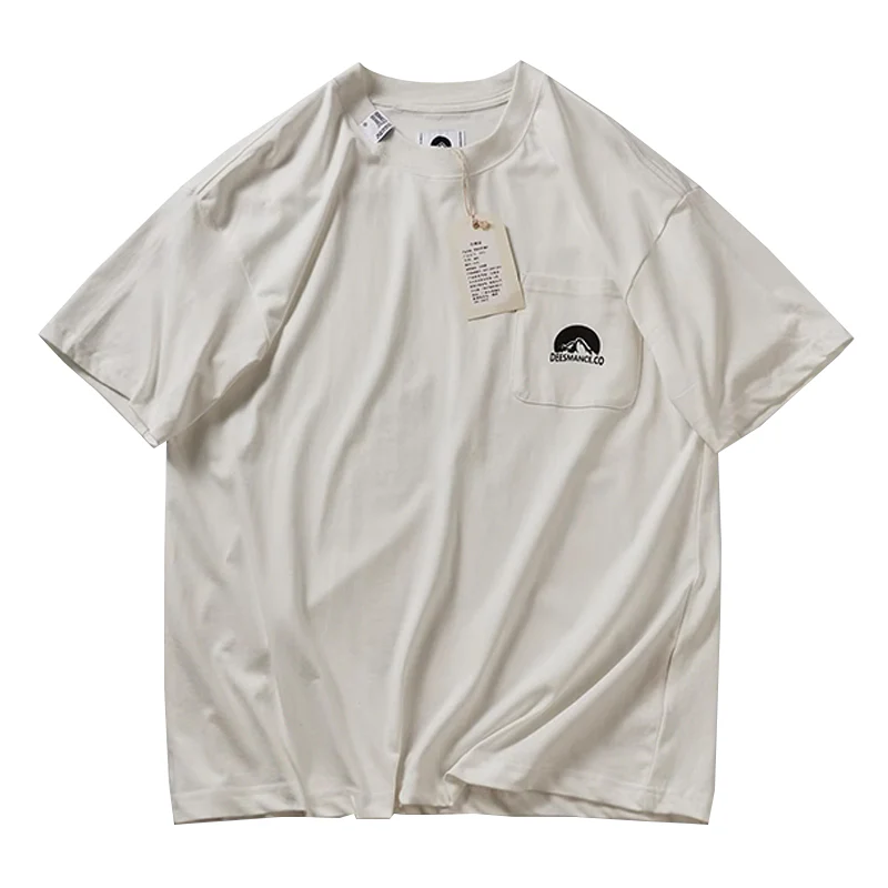 320gヘビーウェイト ドロップショルダーコットンTee - Image 2