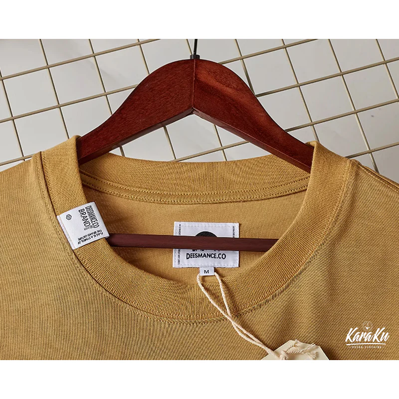 320gヘビーウェイト ドロップショルダーコットンTee - Image 5