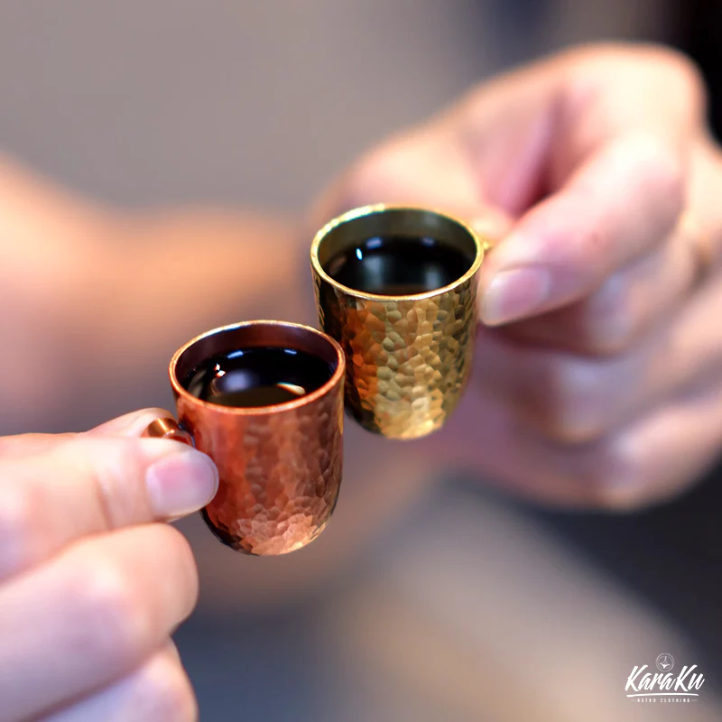 Outdoor 真鍮&赤銅2タイプ選べる 槌目加工持ち手ミニカップ - Image 14