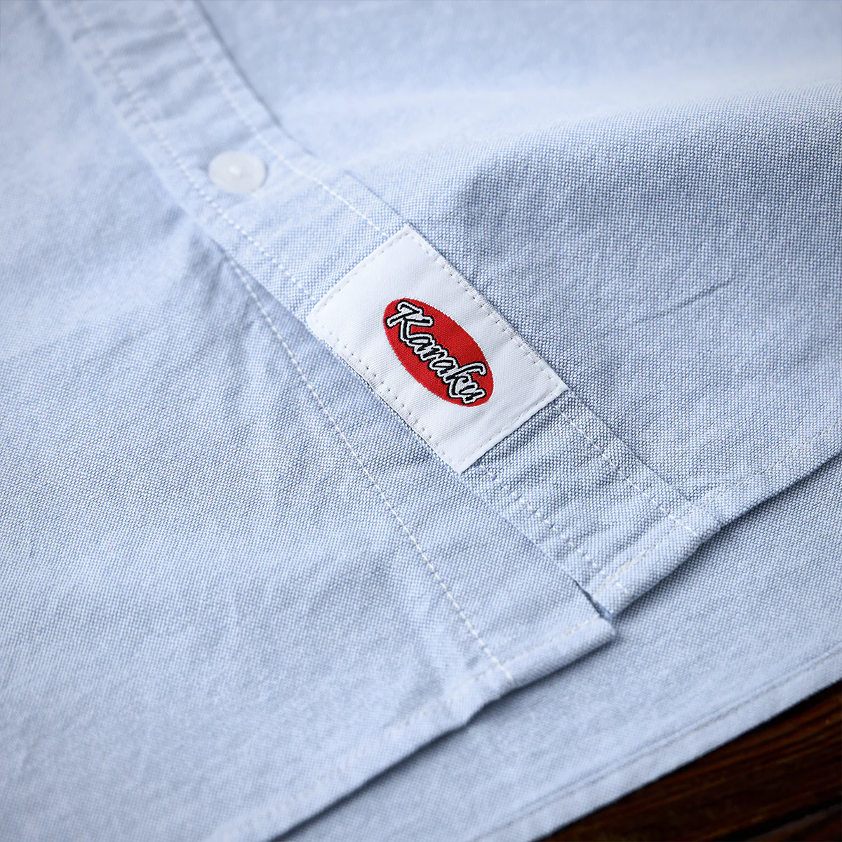 Cleanfit 赤ヒモ付き 刺繍入りオックスフォード長袖シャツ - Image 21