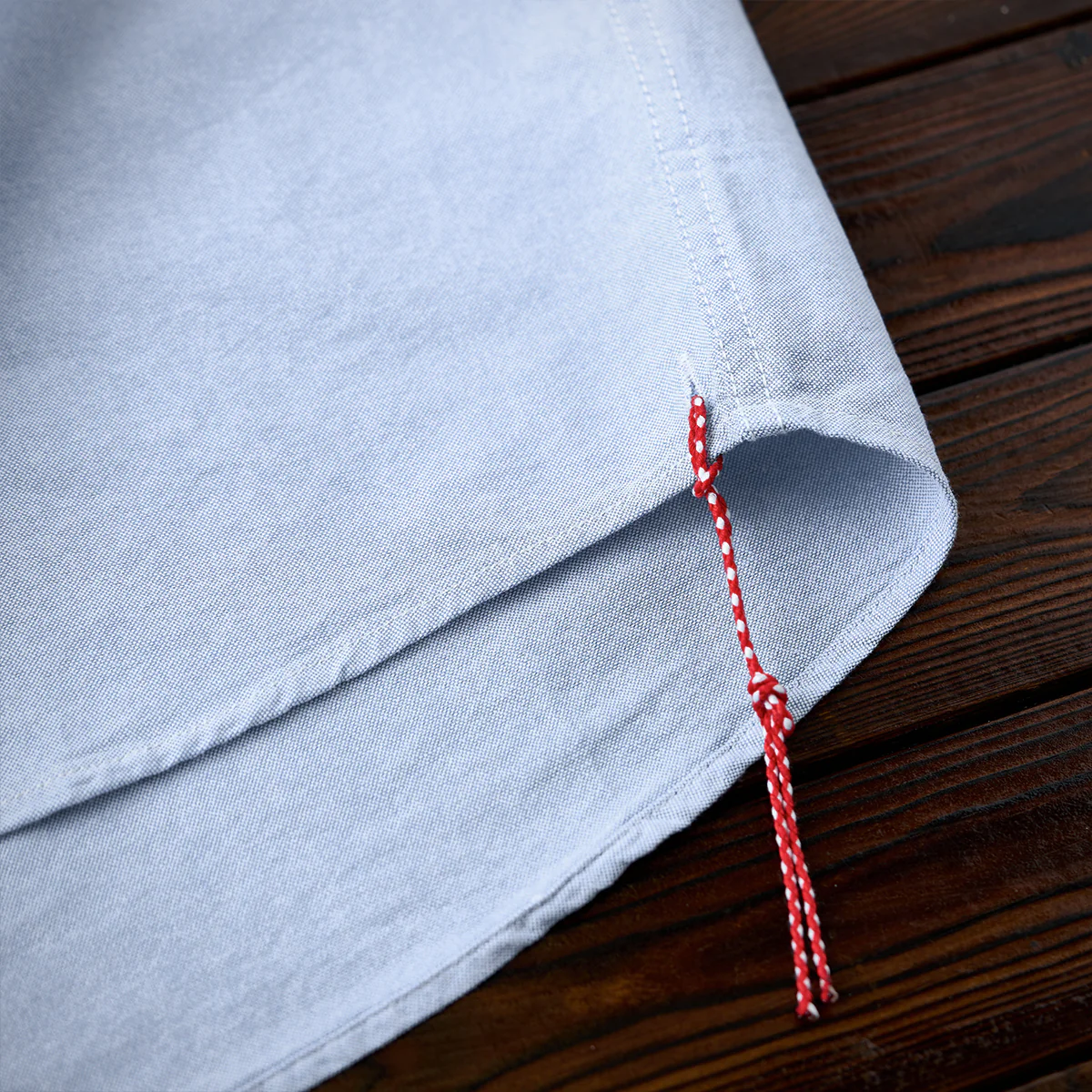 Cleanfit 赤ヒモ付き 刺繍入りオックスフォード長袖シャツ - Image 22