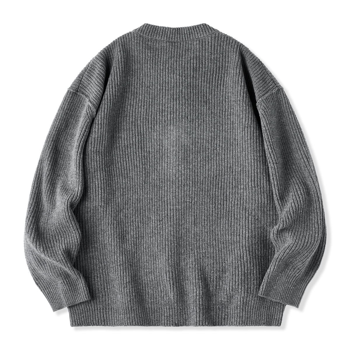 Button&Zipper　4色展開リブ編みニットカーディガン - Image 5
