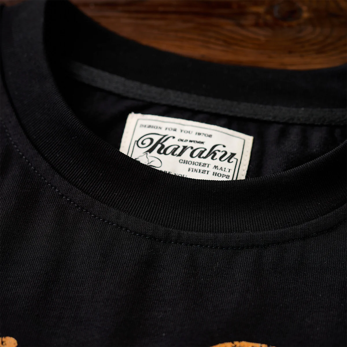 「烈吼ノ幕府将軍猫」プリント＆karaku刺繍入りコットンTシャツ - Image 9