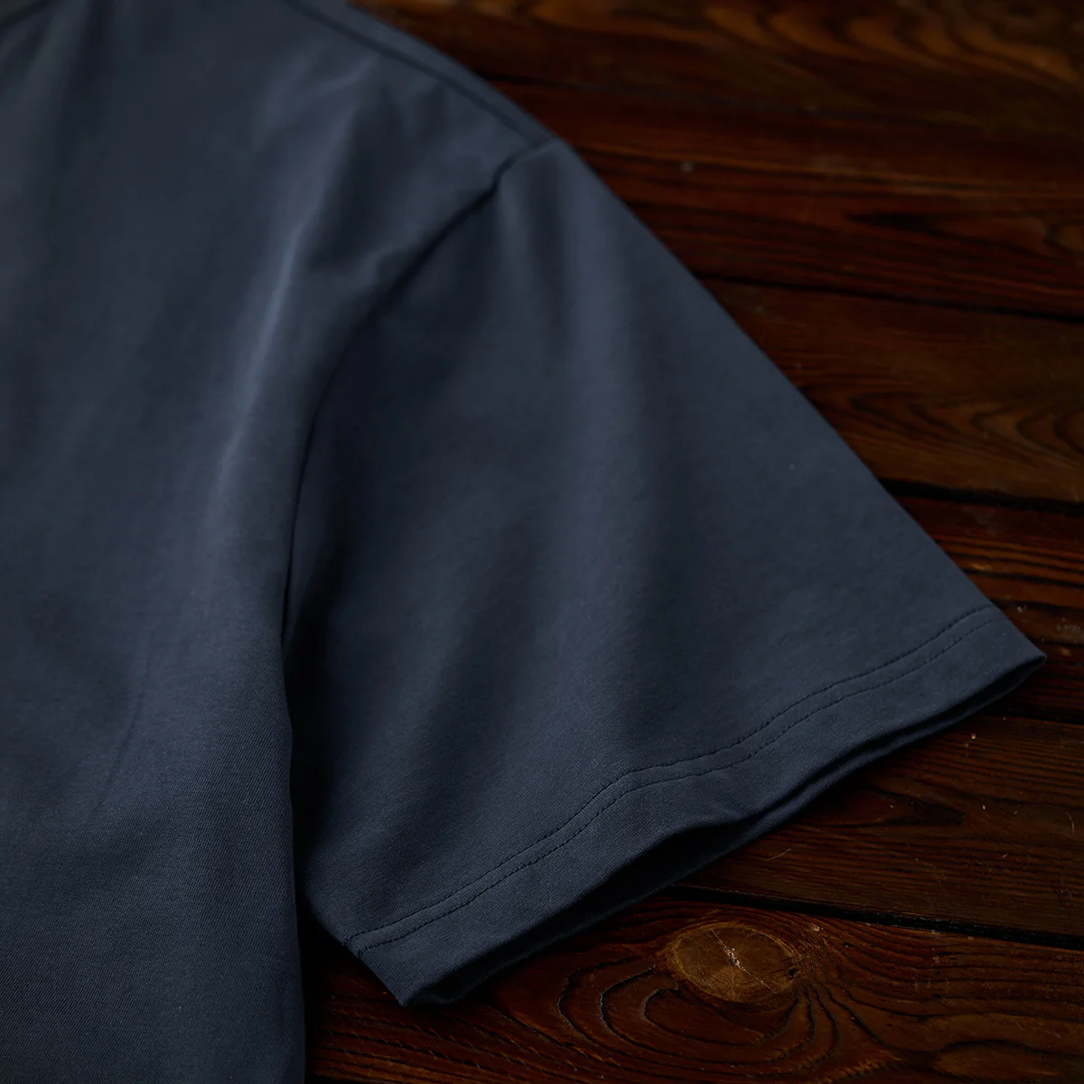「NAVY」錨プリントコットンヘンリーネックTee - Image 11