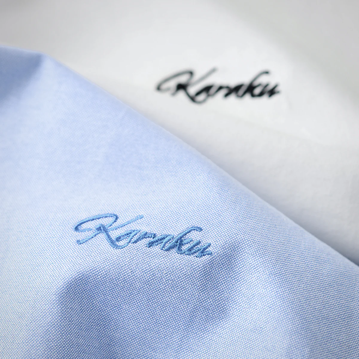 Cleanfit 赤ヒモ付き刺繍入りオックスフォード半袖シャツ - Image 10