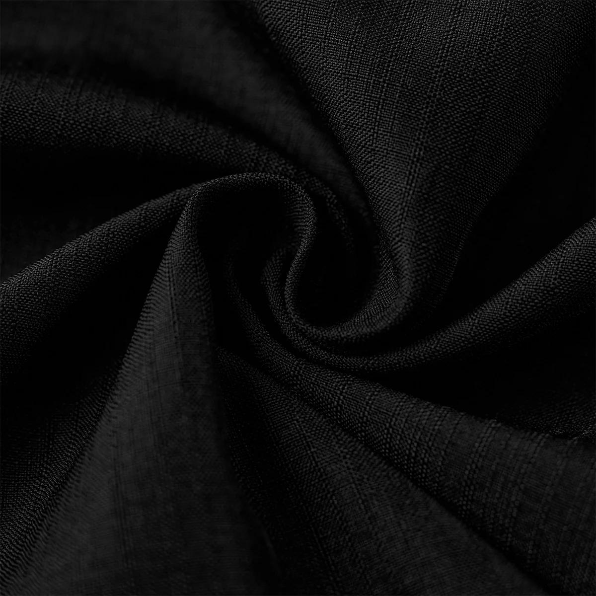 「Karaku」刺繍入り　配色切替リネンライクオープンカラーシャツ - Image 6