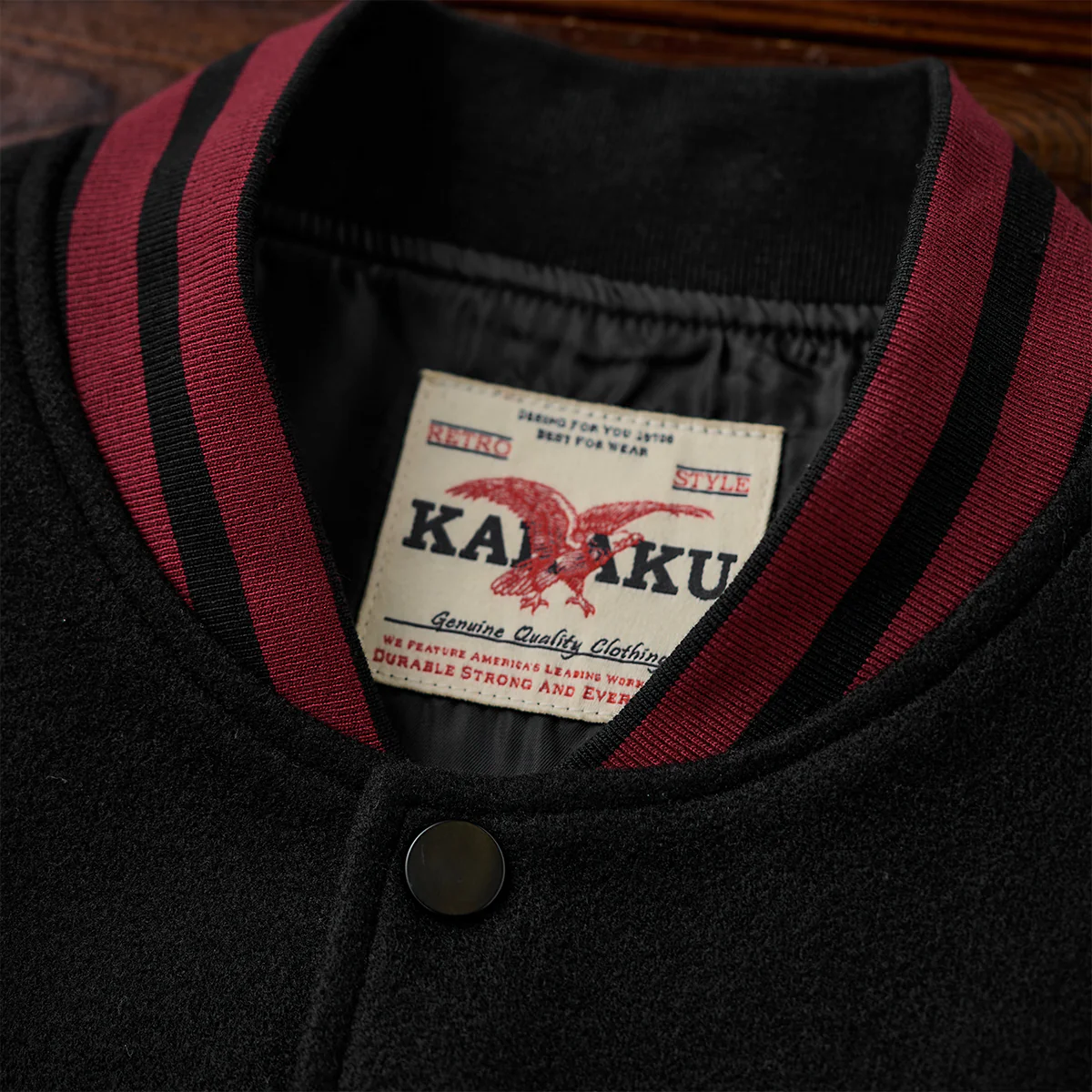 「烈吼ノ幕府将軍猫」刺繍＆karaku刺繍入りスタジャン - Image 9