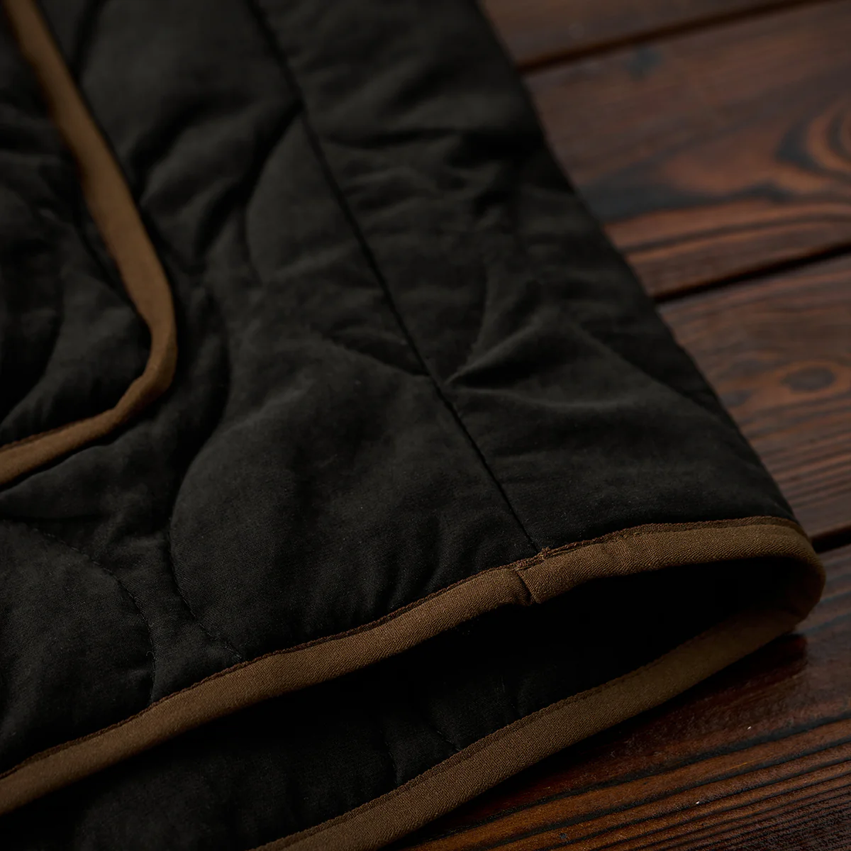 コーデュロイパッチ切替 ひょうたんキルティングピーチスキン中綿ジャケット - Image 18