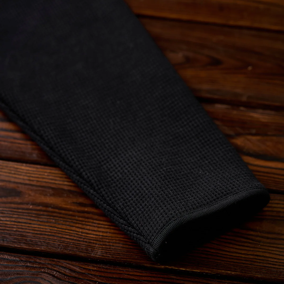 Vガゼット入り ワッフルラグランスリーブロングTシャツ - Image 10