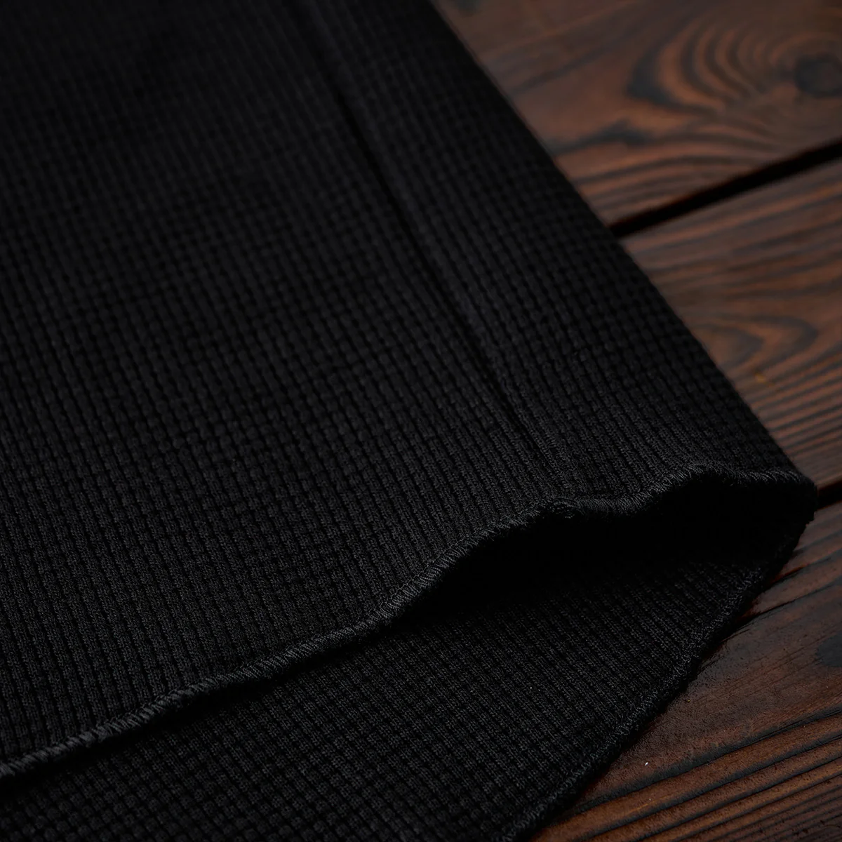 Vガゼット入り ワッフルラグランスリーブロングTシャツ - Image 13