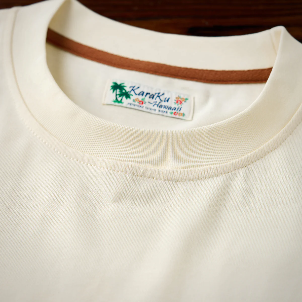 水彩風 ALOHA・トロピカルバックプリントコットンTシャツ - Image 8