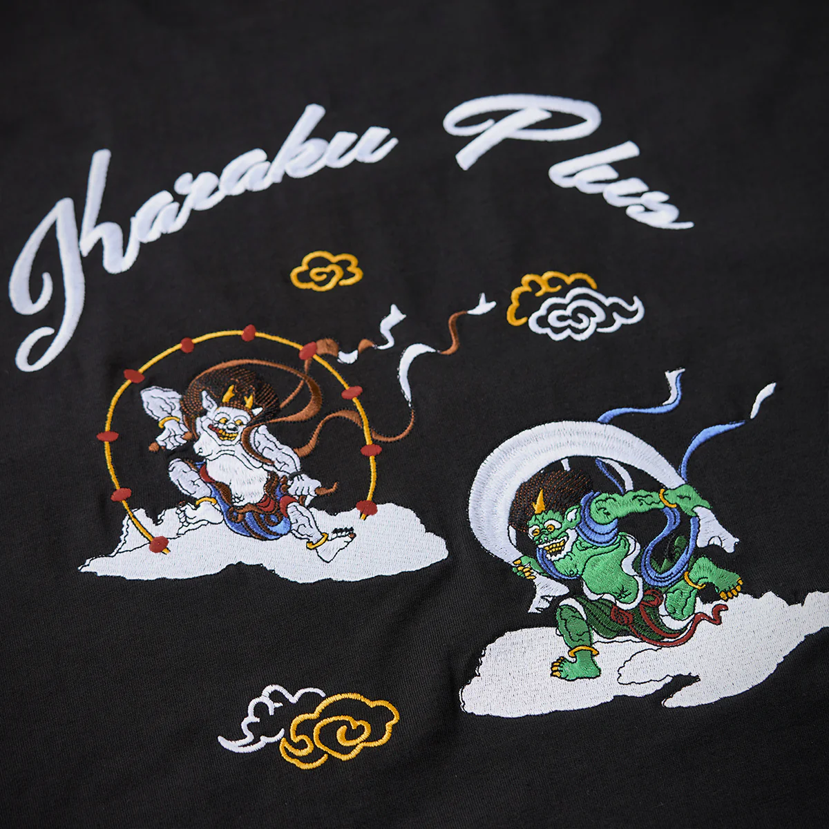 俵屋宗達「風神雷神図」刺繍入りヘビーウェイトTee - Image 7