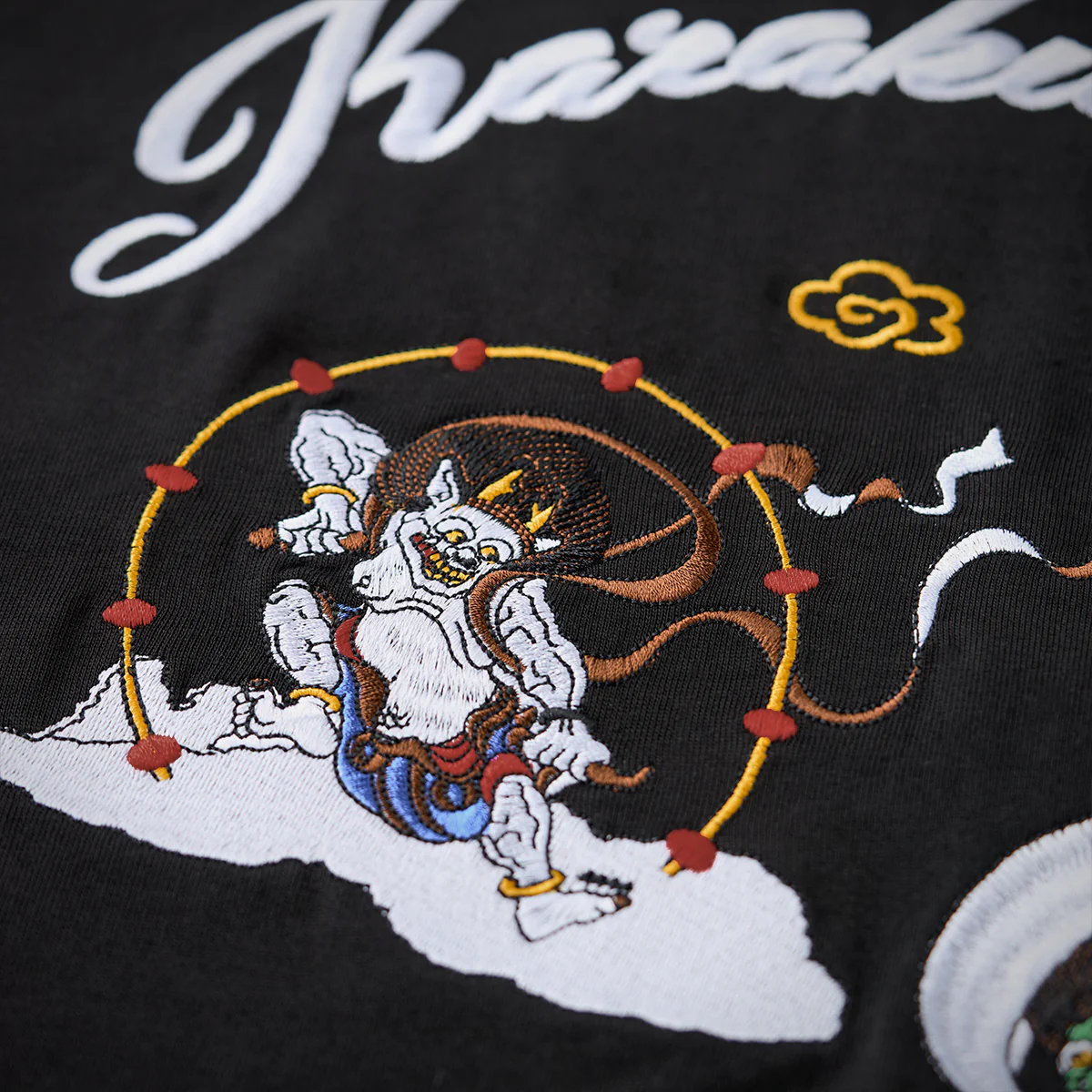 俵屋宗達「風神雷神図」刺繍入りヘビーウェイトTee - Image 9