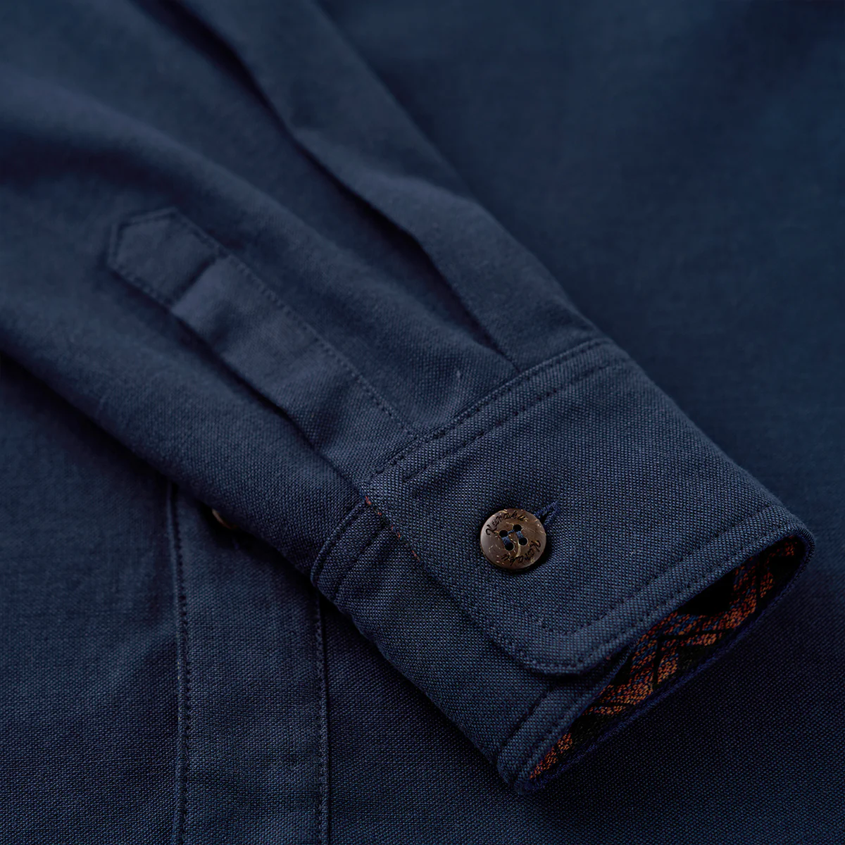 「Karaku」刺繡ロゴ 裏エスニック調柄テンセルコットン長袖シャツ - Image 13