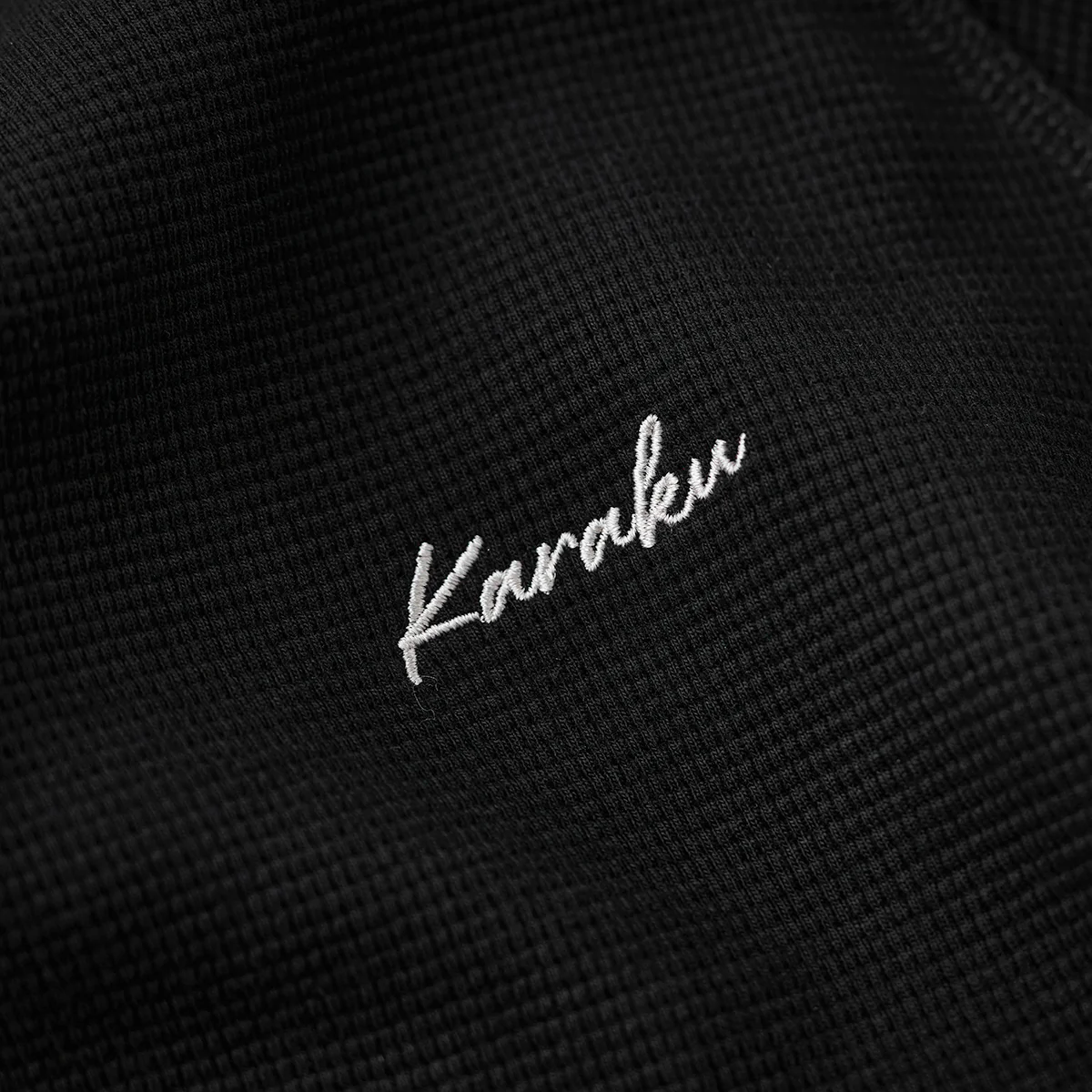 ジャガードペイズリー切替 「KaraKu」刺繡ミニワッフルスウェット - Image 11