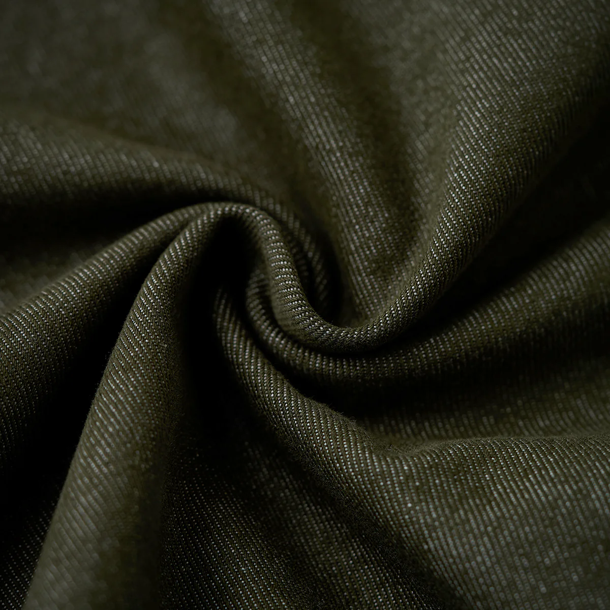 「KaraKu」ロゴ刺繡　裏ナバホ調柄・肘パッチハーフジップデニムスウェット - Image 14