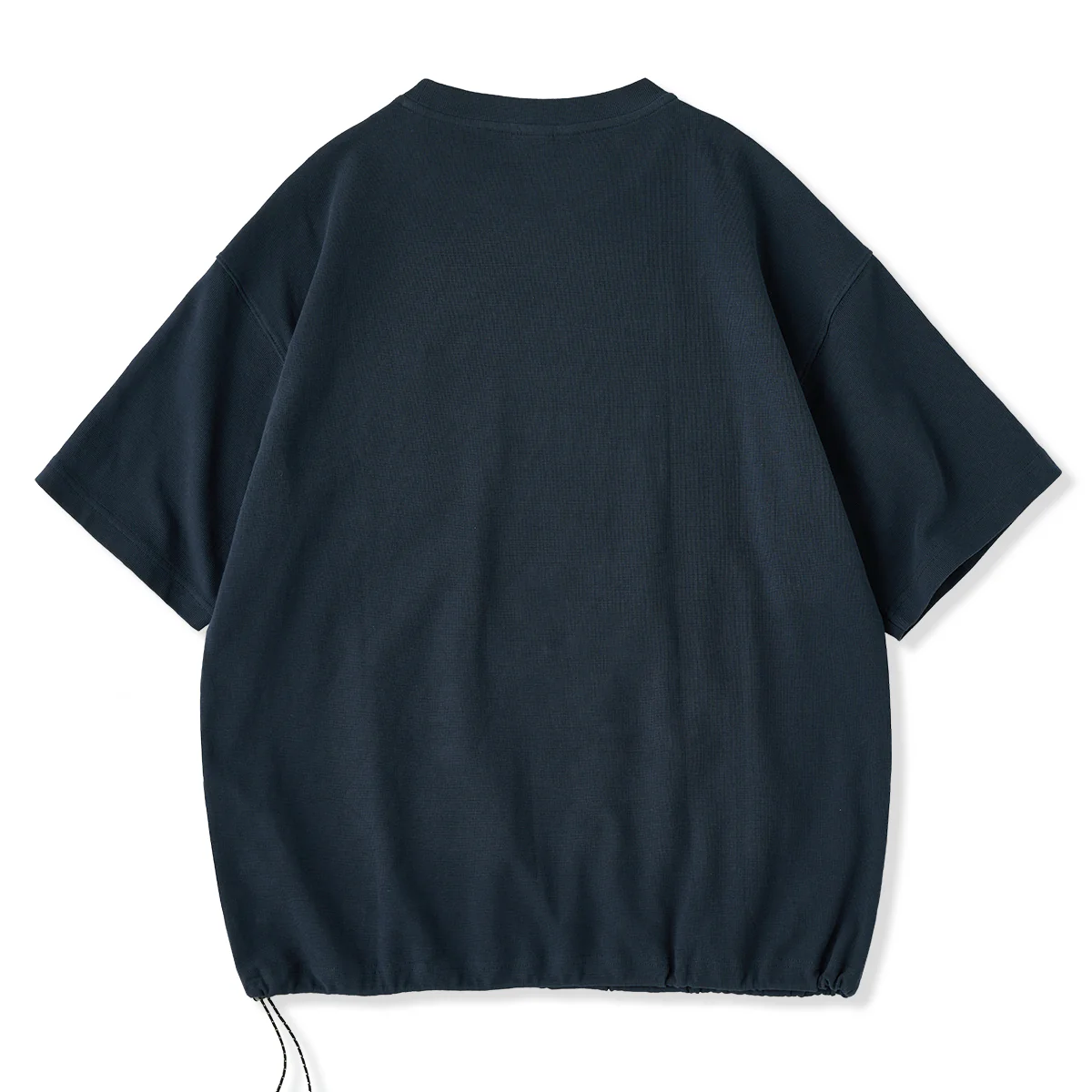 新色追加!「STAY TRUE」刺繍ワッペン 裾ドローコードワッフルTee - Image 3