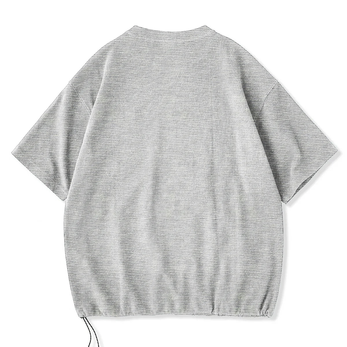 新色追加!「STAY TRUE」刺繍ワッペン 裾ドローコードワッフルTee - Image 4