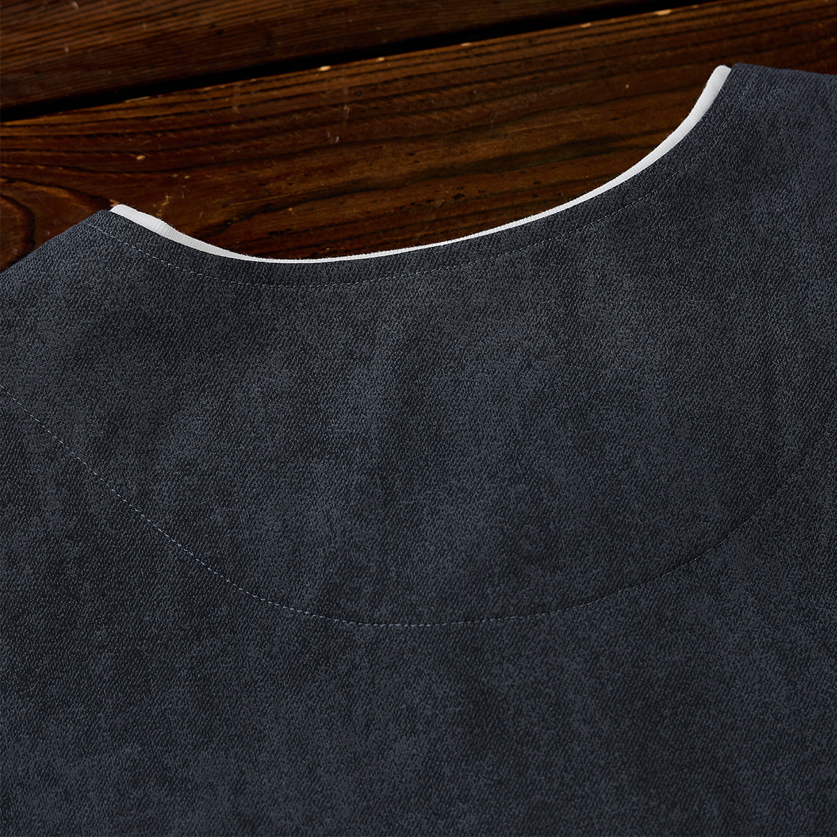 SORONA®涼感機能 刺繡入りハーフジップフェイクレイヤードTee - Image 14
