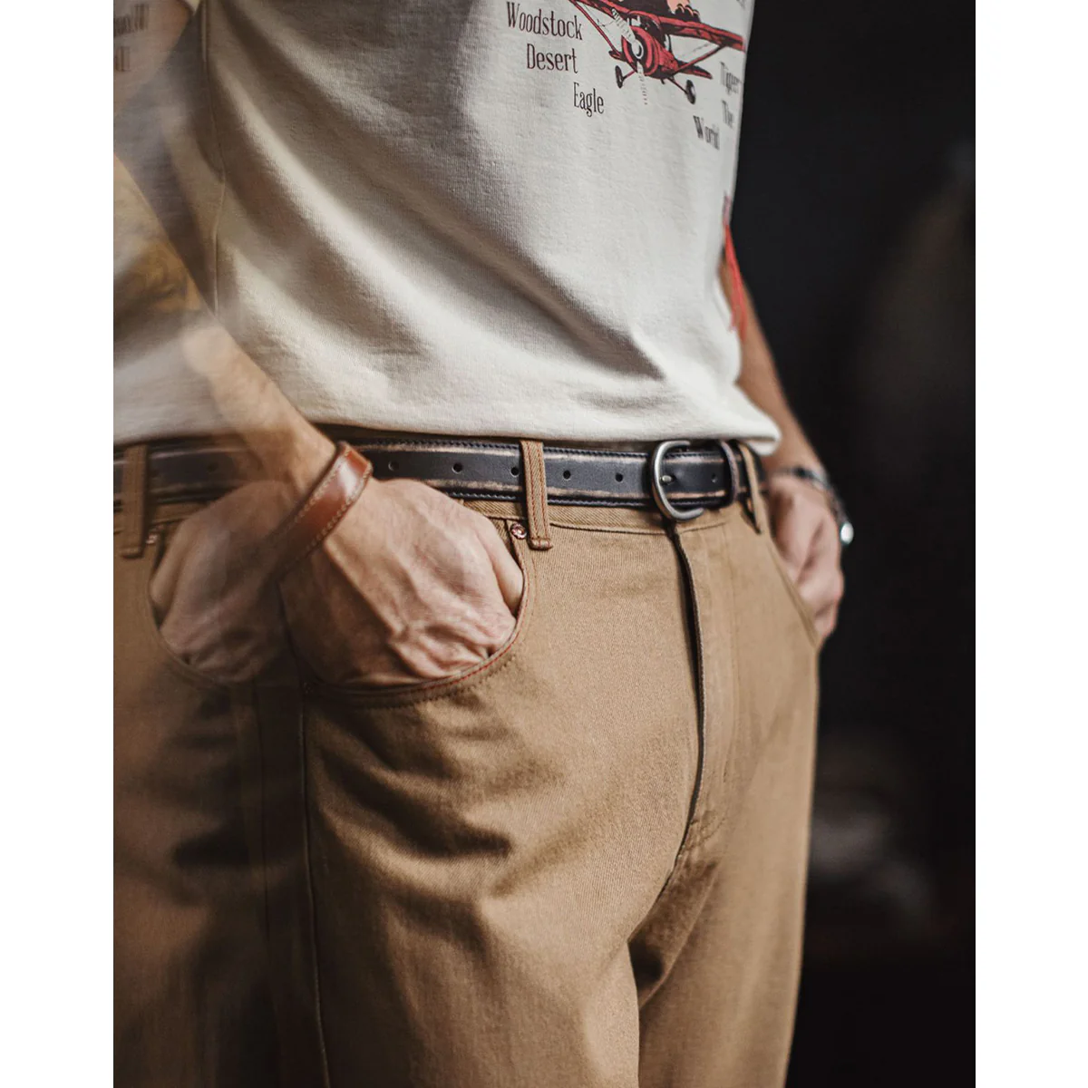 「Victory」ホットスタンピング ハンドメイドなめし革ベルト - Image 5