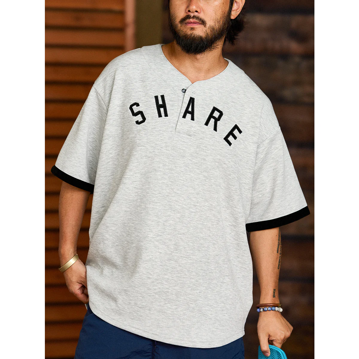 330gヘビーウェイト　ベースボールカラーエアーレイヤーTee - Image 4