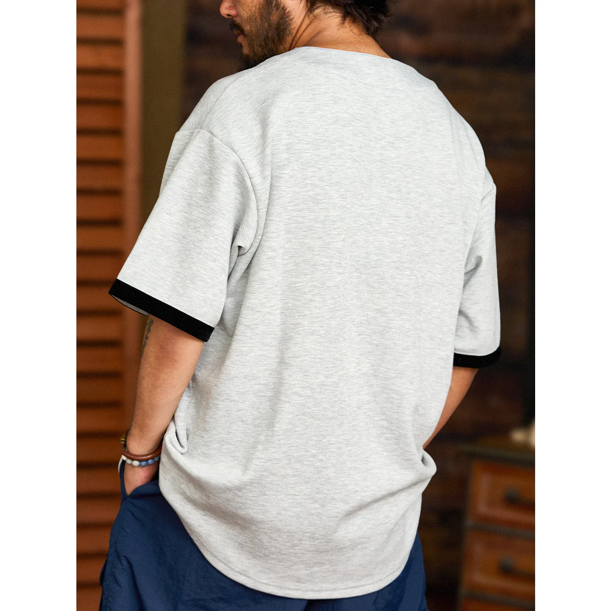 330gヘビーウェイト　ベースボールカラーエアーレイヤーTee - Image 6
