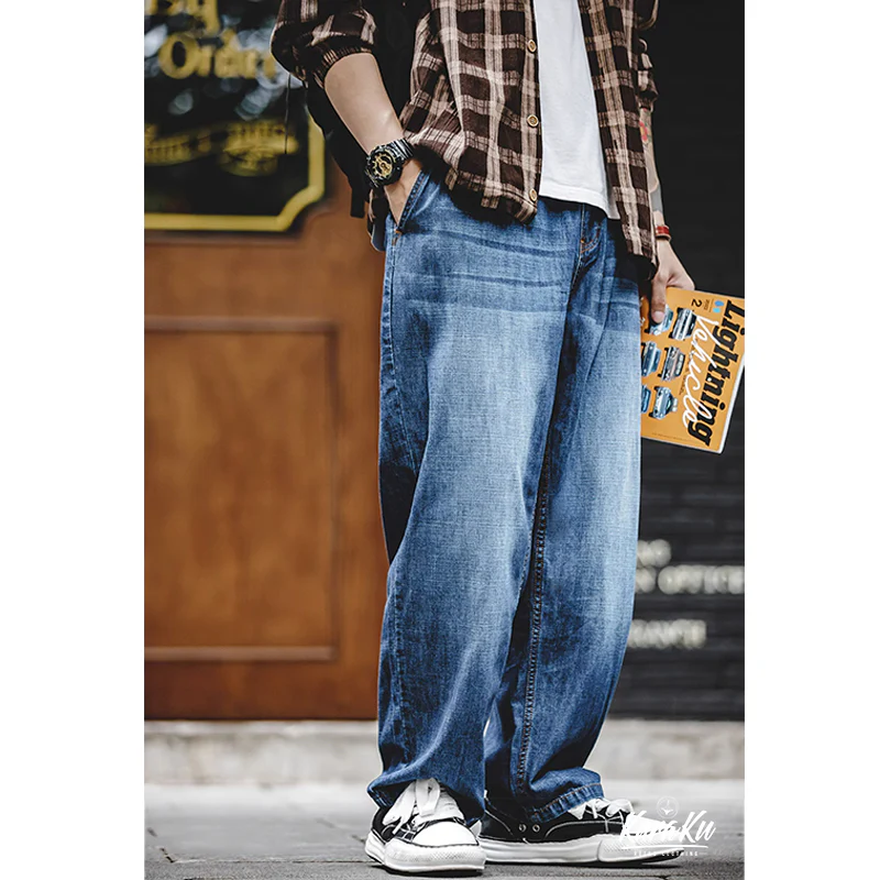 7.8oz ヒゲ加工 ウォッシュドデニムパンツ - Image 5