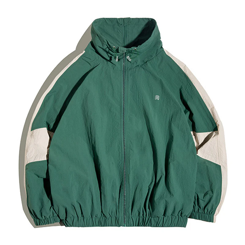 ダブルファスナーデザイン  配色切替 ジャケット