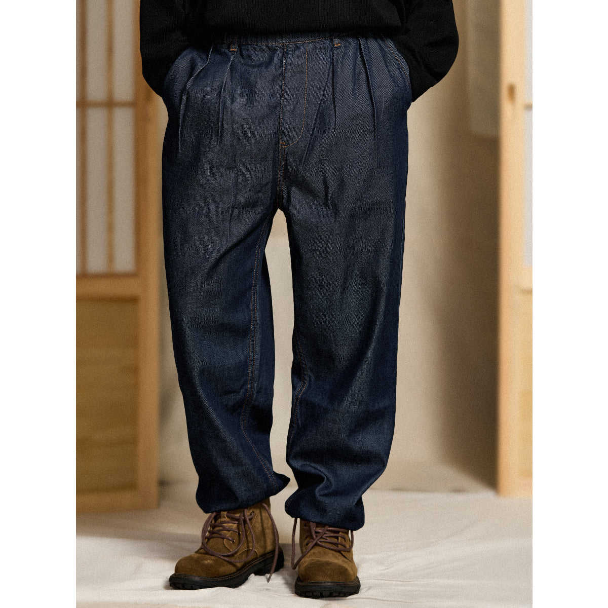 接触冷感「C-Blend」ストリートデニムパンツ - Image 3
